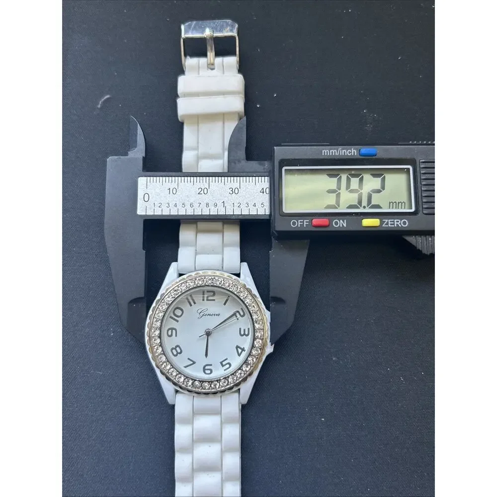 Geneva White Dial And Band Gold Tone Case Women’s Quartz Watch